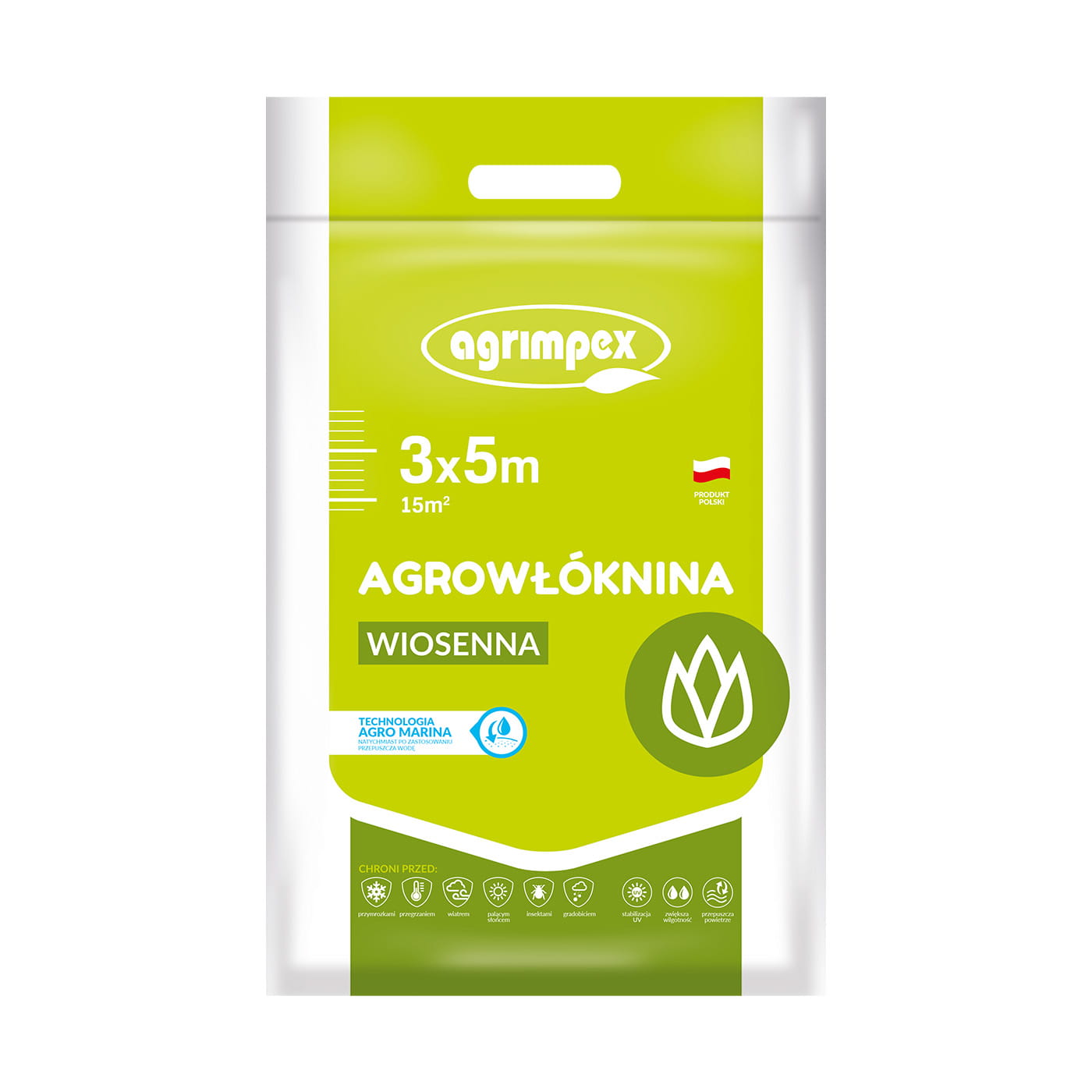 Agrowłóknina osłaniająca z Agro-Marina turkusowa aktywne UV 17g | 3 x 5 m